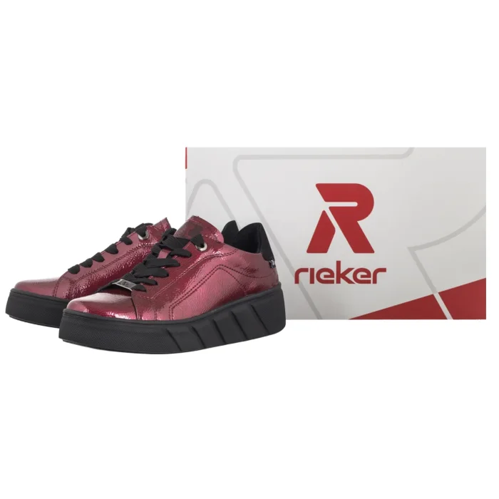 Sneakersy Rieker Czerwone W2601-35 Red – zdjęcie 6