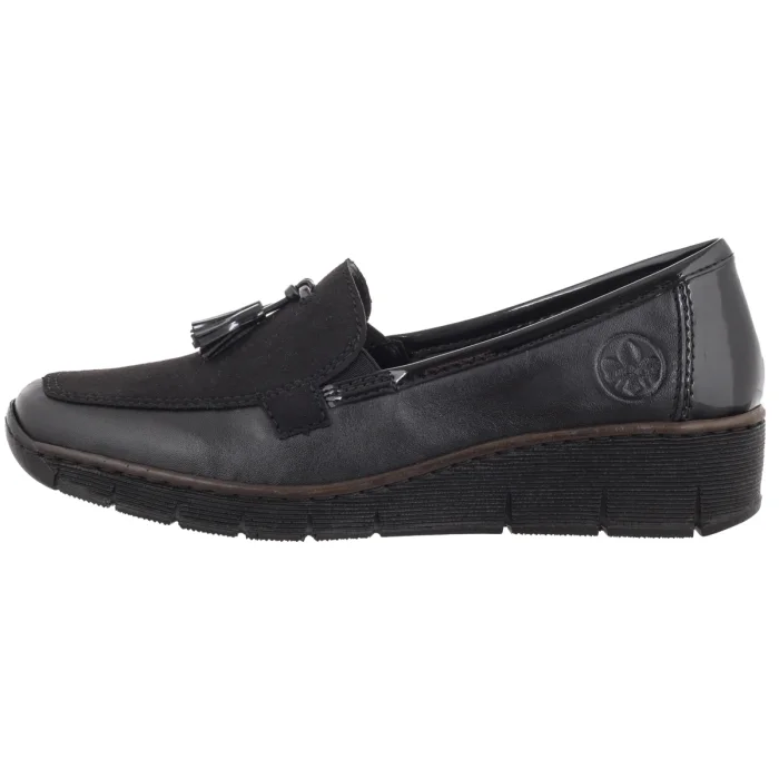 Mokasyny Rieker Czarne 53771-00 Black – zdjęcie 2