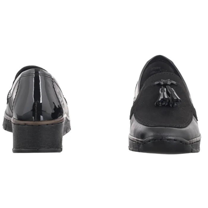 Mokasyny Rieker Czarne 53771-00 Black – zdjęcie 4