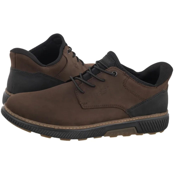 Półbuty Rieker Brązowe B3357-26 Brown  – zdjęcie 1