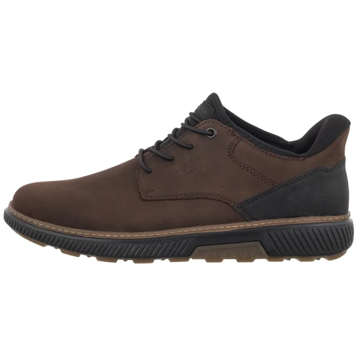 Półbuty Rieker Brązowe B3357-26 Brown  – zdjęcie 2