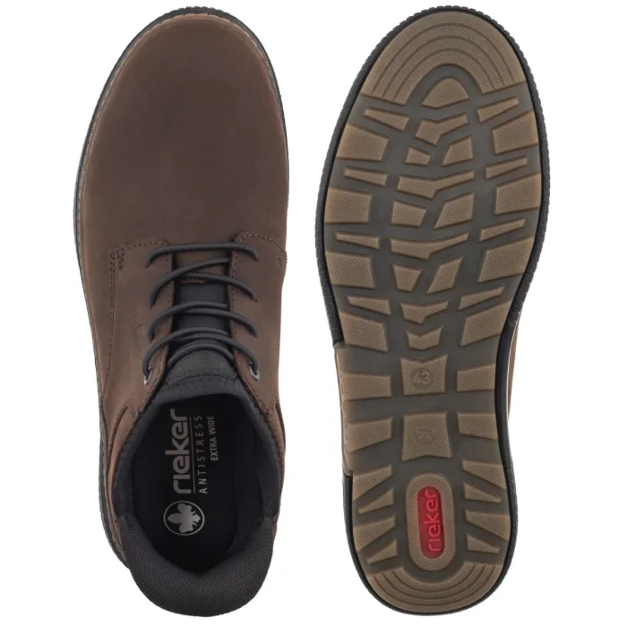 Półbuty Rieker Brązowe B3357-26 Brown  – zdjęcie 5