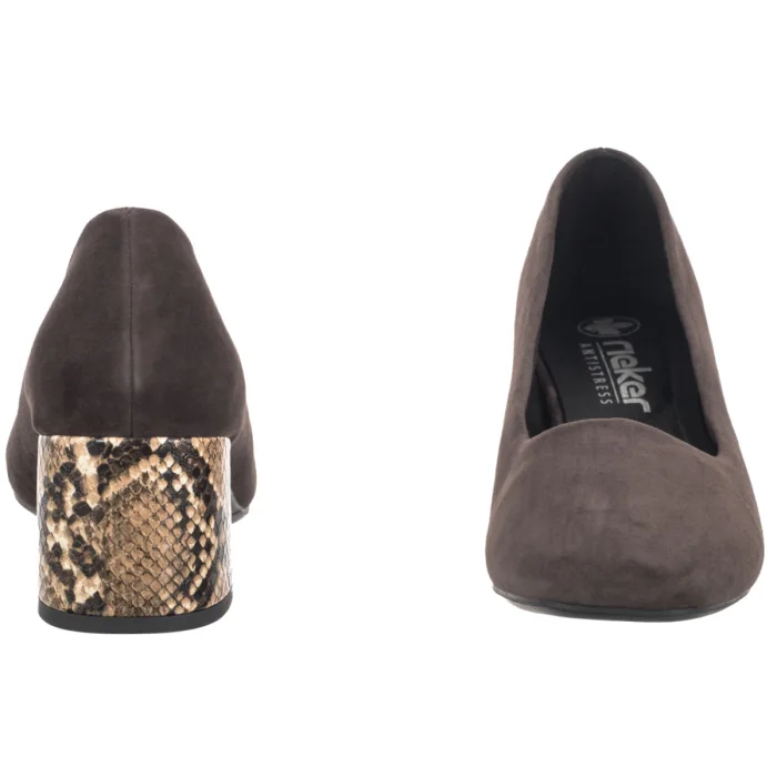 Czółenka Rieker Brązowe 44750-25 Brown – zdjęcie 4