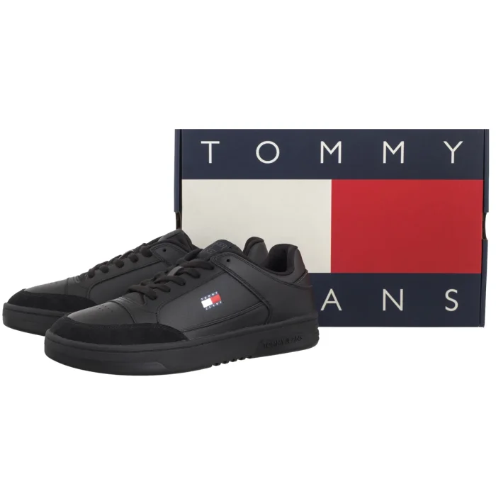 Sneakersy Tommy Hilfiger Tommy Jeans Pinperf LTH Basket Black EM0EM01792 – zdjęcie 6