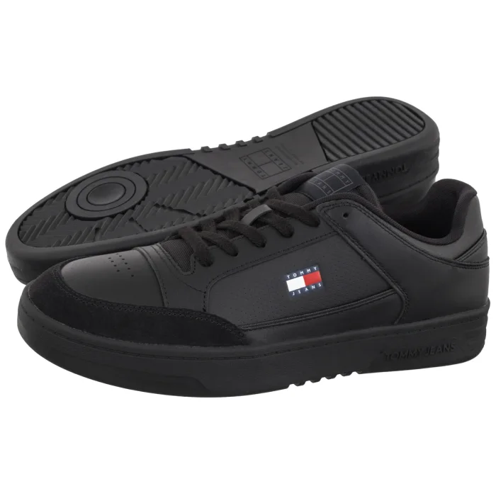 Sneakersy Tommy Hilfiger Tommy Jeans Pinperf LTH Basket Black EM0EM01792 – zdjęcie 1