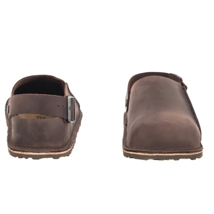 Klapki Birkenstock Lutry Premium Wider Strap Habana Leather Oiled 1032475 – zdjęcie 4