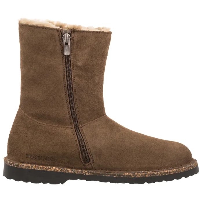 Kozaki Birkenstock Uppsala Zip Shearling Dark Tea Suede Leather 1030054 – zdjęcie 3