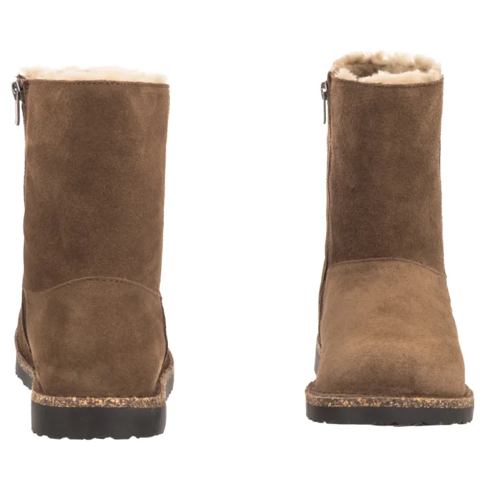 Kozaki Birkenstock Uppsala Zip Shearling Dark Tea Suede Leather 1030054 – zdjęcie 4