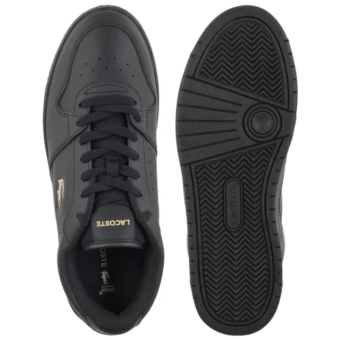 Sneakersy Lacoste Court Ace 126 2 SMA BLK/GLD-Leather 751SMA01561V7 – zdjęcie 5