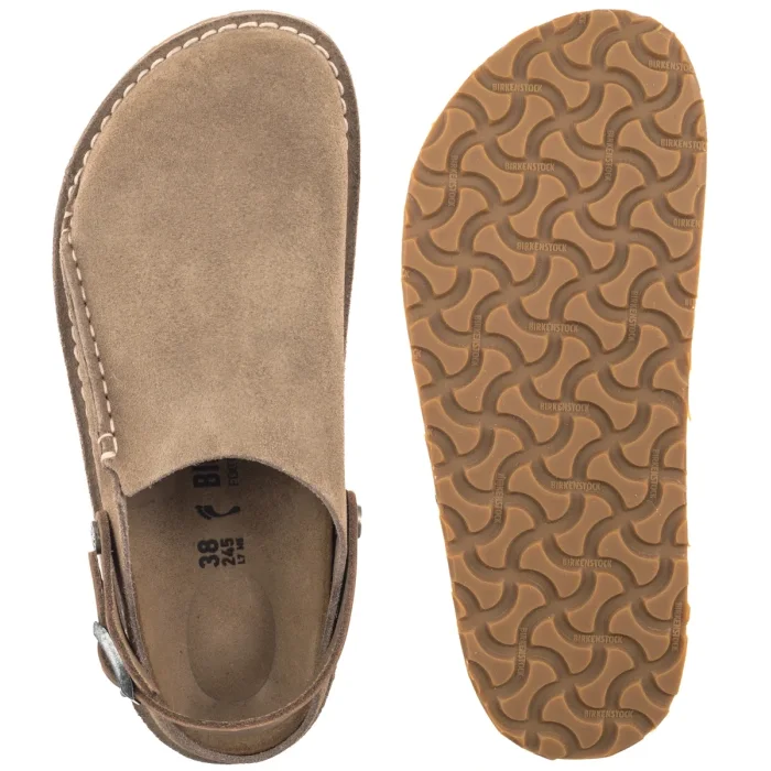 Klapki Birkenstock Lutry Premium Suede Gray Taupe 1025297 – zdjęcie 5