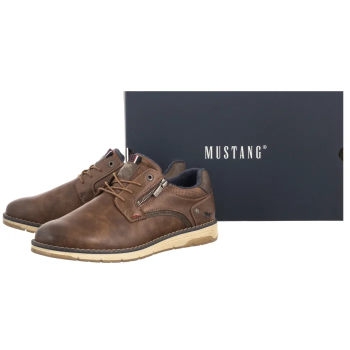 Półbuty Mustang Brązowe 26M003100400 – zdjęcie 6