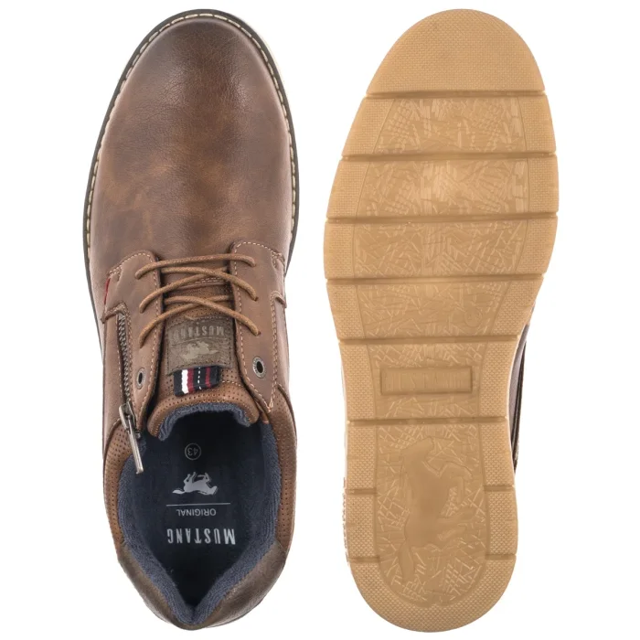 Półbuty Mustang Brązowe 26M003100400 – zdjęcie 5
