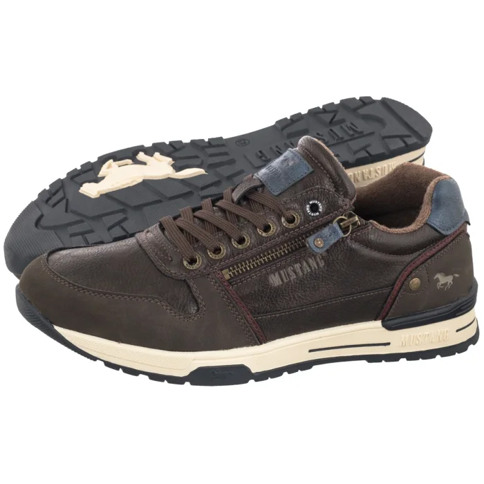 Sneakersy Mustang Brązowe 26M0281006 – zdjęcie 1