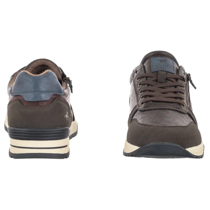 Sneakersy Mustang Brązowe 26M0281006 – zdjęcie 4