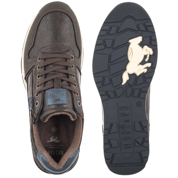 Sneakersy Mustang Brązowe 26M0281006 – zdjęcie 5