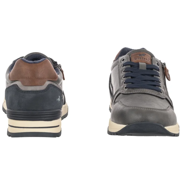 Sneakersy Mustang Szare 26M0281006 – zdjęcie 4