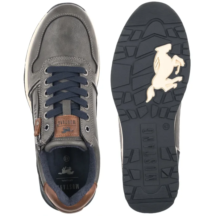 Sneakersy Mustang Szare 26M0281006 – zdjęcie 5