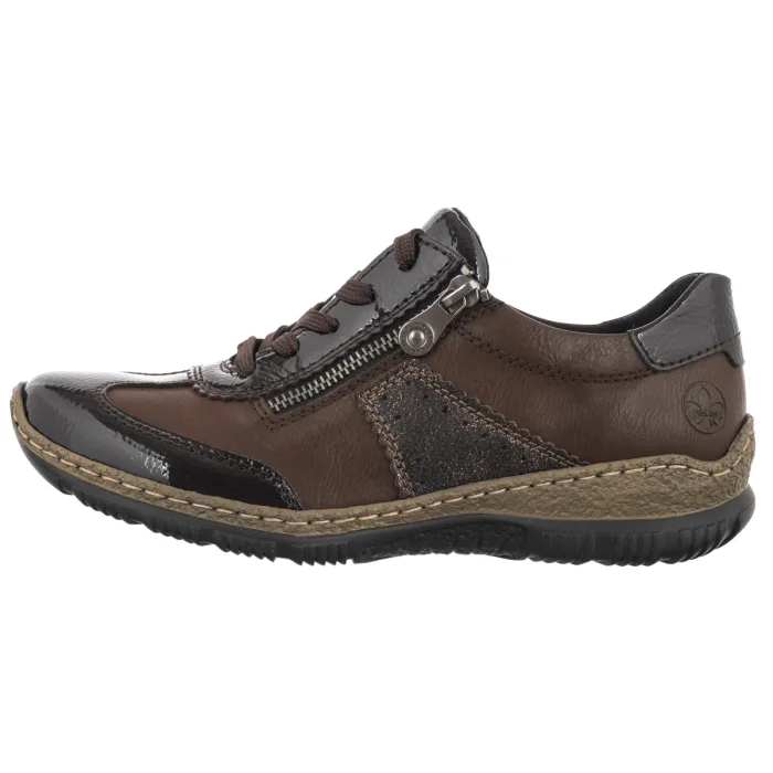 Półbuty Rieker Brązowe N3200-24 Brown – zdjęcie 2