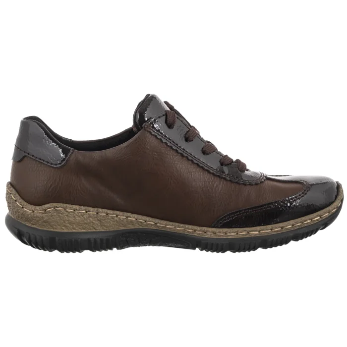 Półbuty Rieker Brązowe N3200-24 Brown – zdjęcie 3