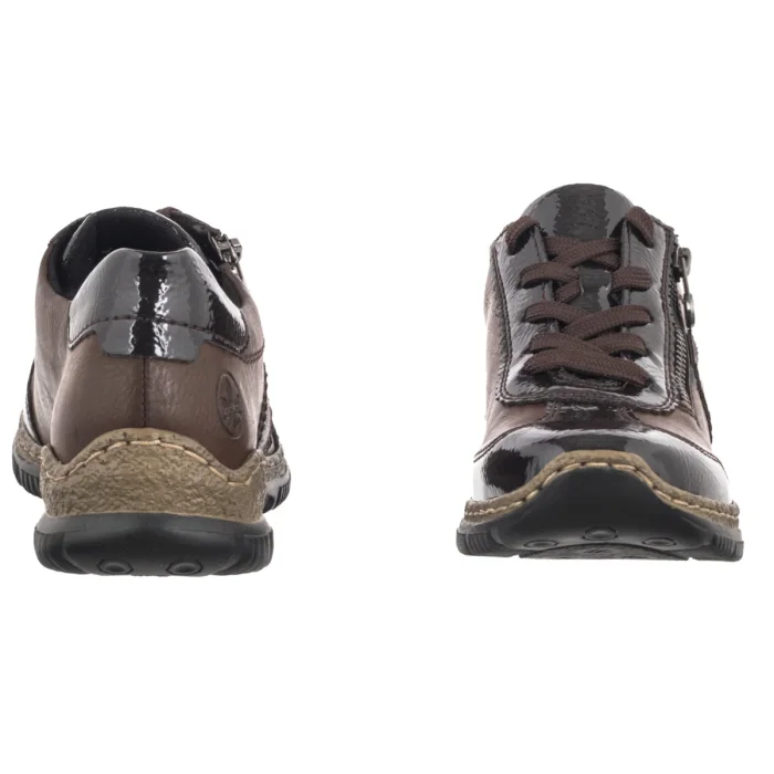 Półbuty Rieker Brązowe N3200-24 Brown – zdjęcie 4