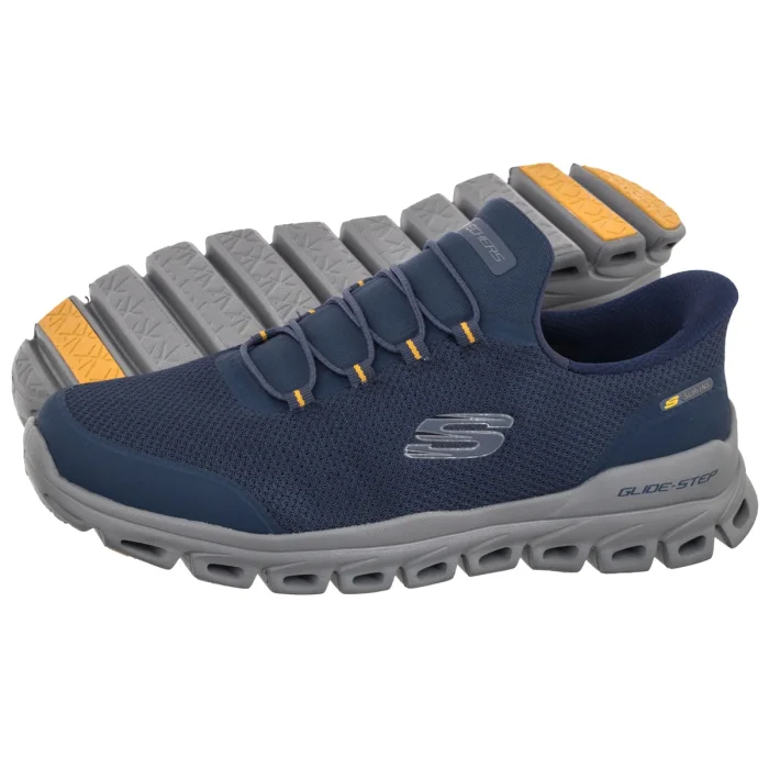 Sneakersy Skechers Glide-Step Remnynt Navy/Yellow 233017/NVYL – zdjęcie 1