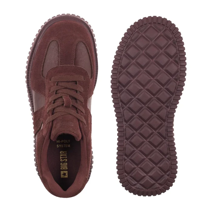 Sneakersy Big Star Burgundowe UU274050 – zdjęcie 5