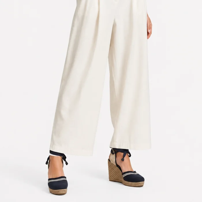 Espadryle Tommy Hilfiger Fringe Canvas High Wedge Space Blue FW0FW08878 DW6 – zdjęcie 2