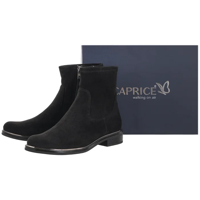 Botki Caprice Czarne 9-25325-47 044 Black Stretch – zdjęcie 6