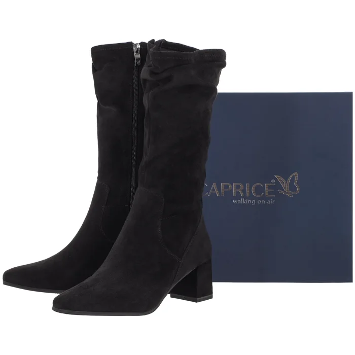 Kozaki Caprice Czarne 9-25303-47 044 Black Stretch – zdjęcie 6