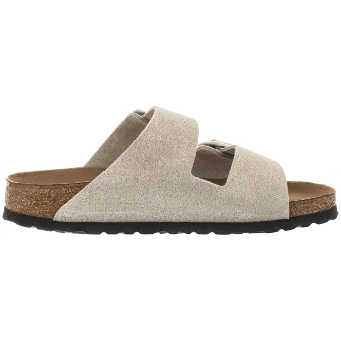 Klapki Birkenstock Arizona Cushion Buckle Oyster Suede 1033088 – zdjęcie 3