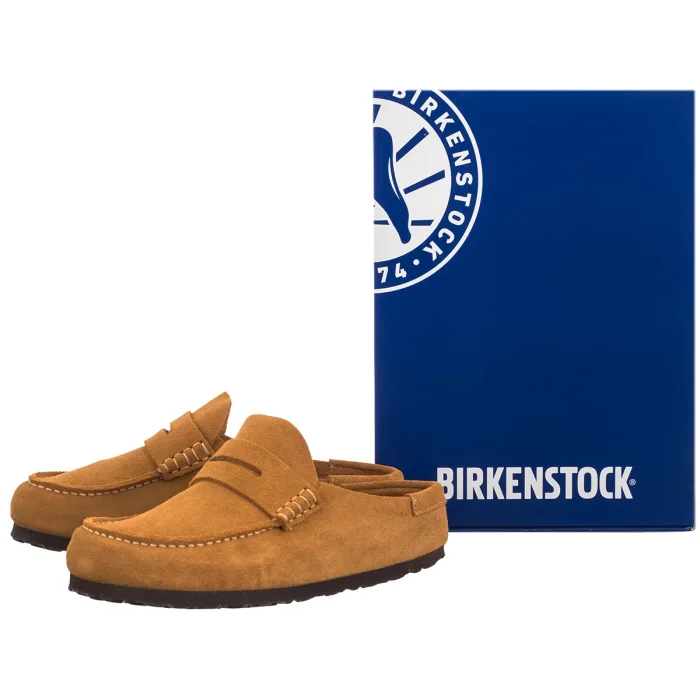 Półbuty Birkenstock Naples Wrapped Cork Brown Suede 1033127 – zdjęcie 6