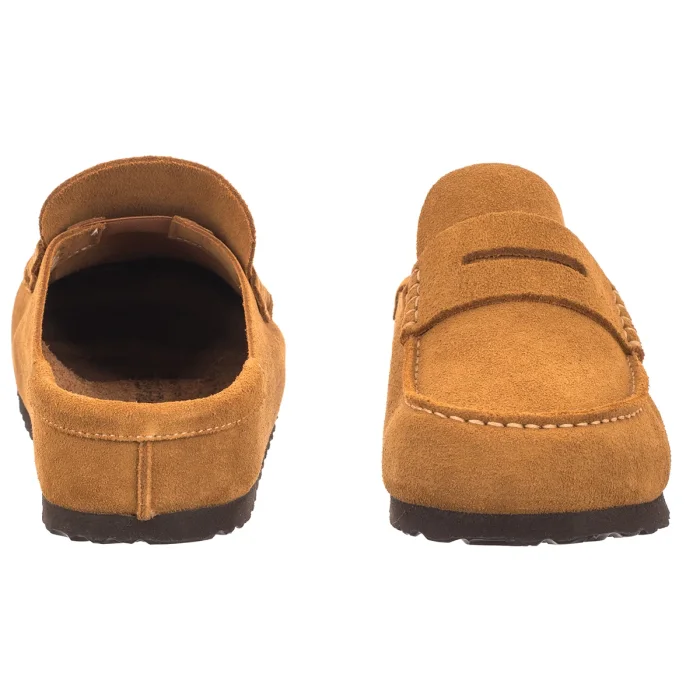 Półbuty Birkenstock Naples Wrapped Cork Brown Suede 1033127 – zdjęcie 4