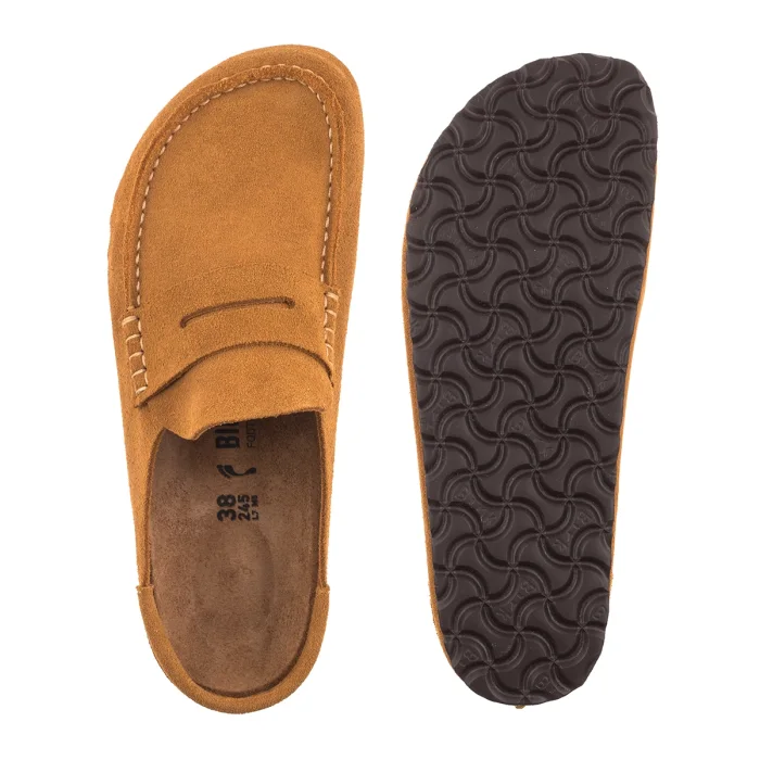 Półbuty Birkenstock Naples Wrapped Cork Brown Suede 1033127 – zdjęcie 5