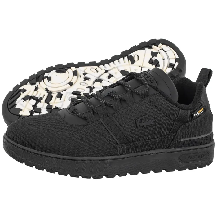 Sneakersy Lacoste T-Clip Wntr 224 2 SMA Blk/Blk-Textile 748SMA003802H – zdjęcie 1