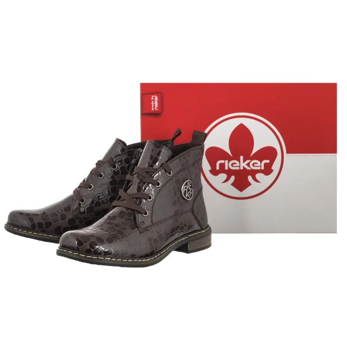 Botki Rieker Brązowe 71205-25 Brown – zdjęcie 6