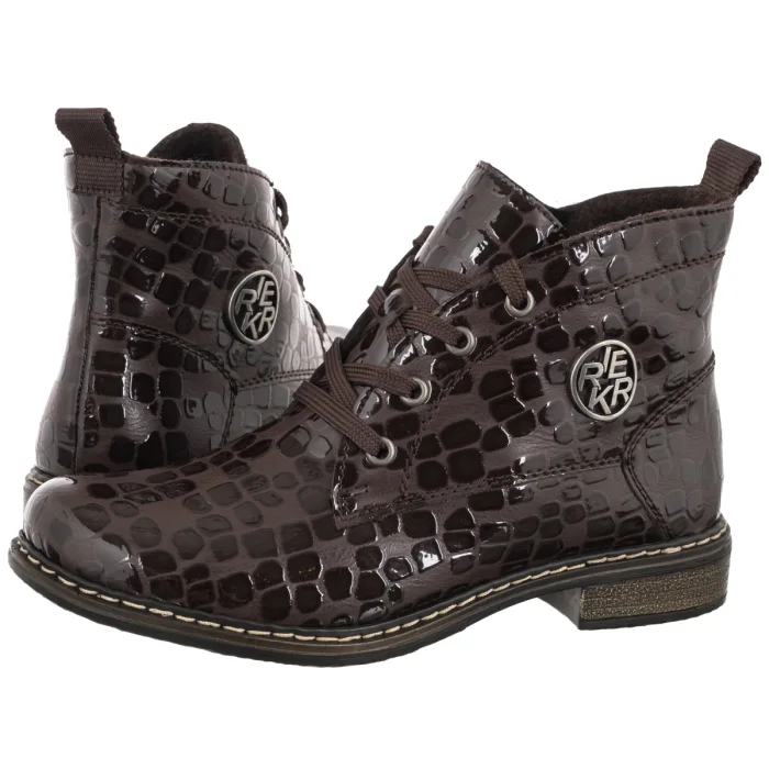 Botki Rieker Brązowe 71205-25 Brown – zdjęcie 1