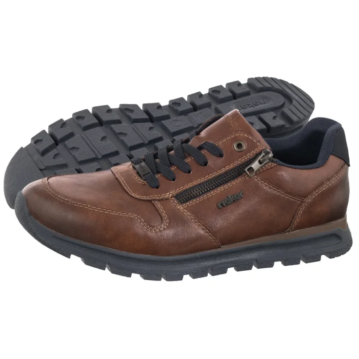 Półbuty Rieker Brązowe B0513-24 Brown – zdjęcie 1