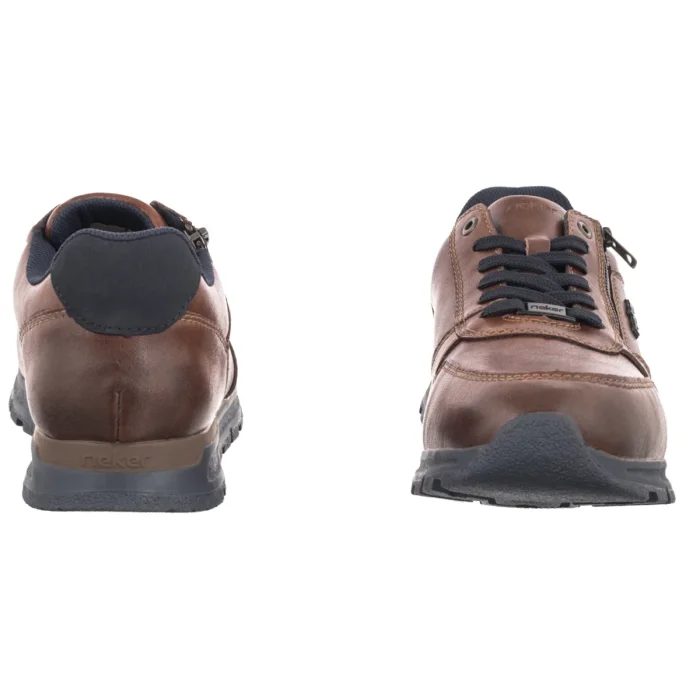 Półbuty Rieker Brązowe B0513-24 Brown – zdjęcie 4