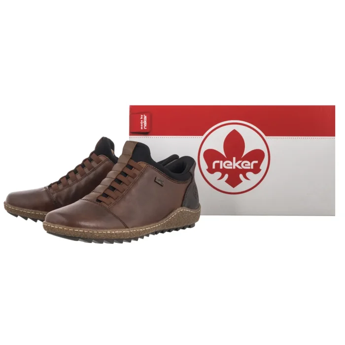 Sneakersy Rieker Brązowe L7562-22 Brown – zdjęcie 6