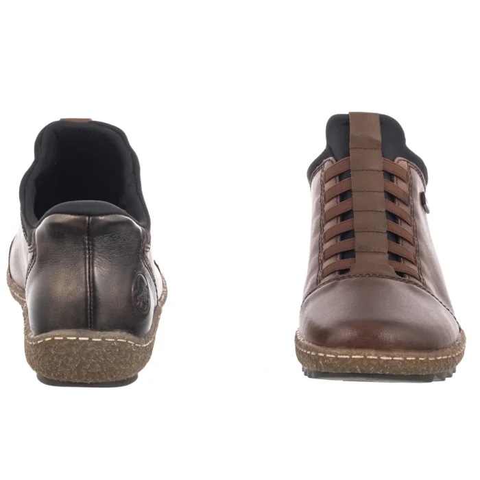 Sneakersy Rieker Brązowe L7562-22 Brown – zdjęcie 4