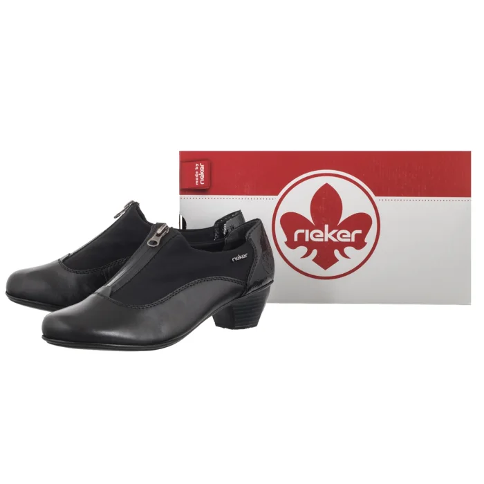 Półbuty Rieker Czarne 41765-00 Black – zdjęcie 6