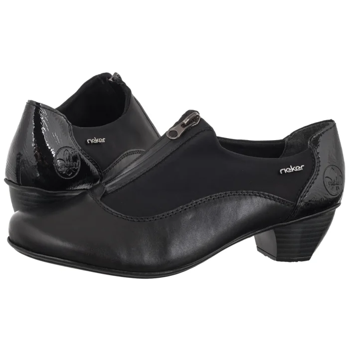 Półbuty Rieker Czarne 41765-00 Black – zdjęcie 1