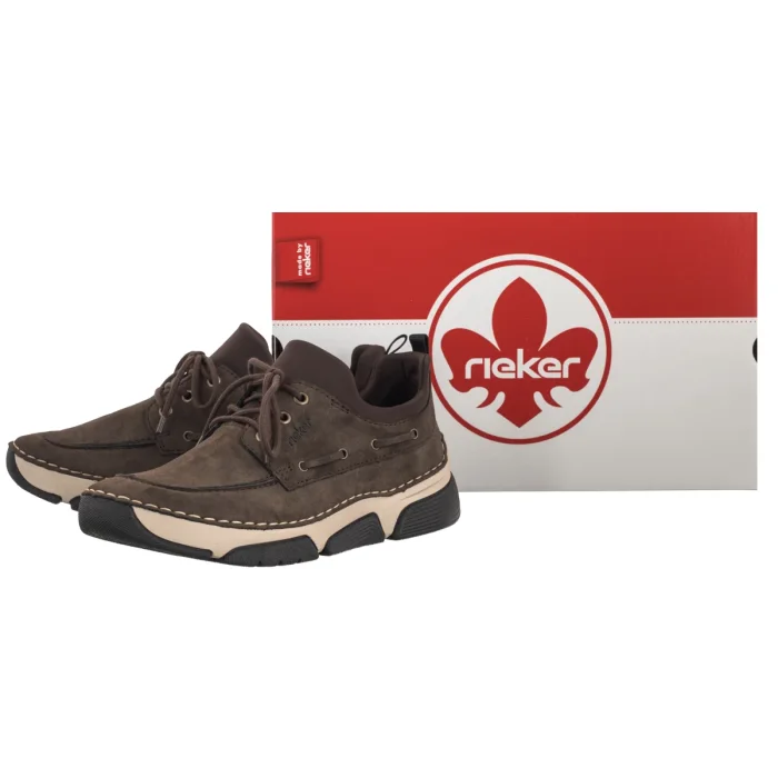 Półbuty Rieker Brązowe 45959-26 Brown – zdjęcie 6