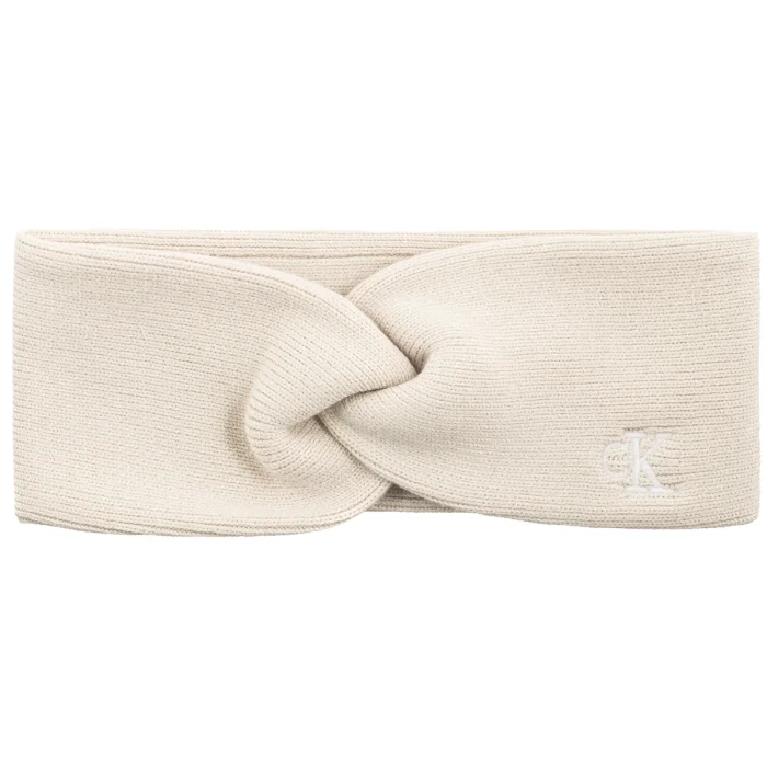Opaska na Głowę Calvin Klein CK Fine Rib Twist Headband Light Hay LV04F8019G ACG – zdjęcie 1
