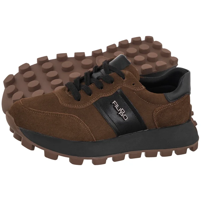 Sneakersy Filippo Khaki Czarne DP7983/26 KH BK – zdjęcie 1