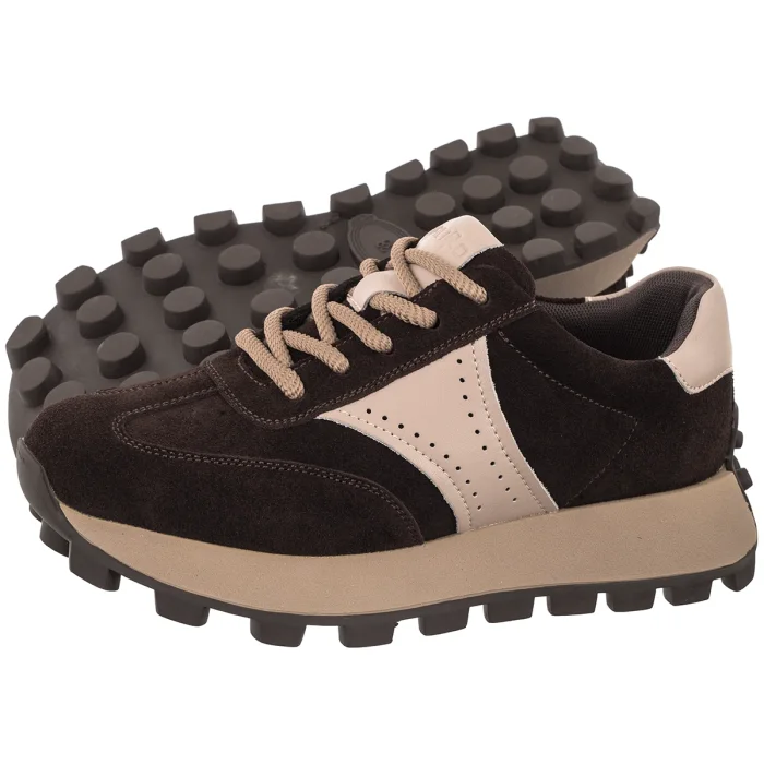 Sneakersy Filippo Ciemnobrązowe DP7976/26 D BR – zdjęcie 1