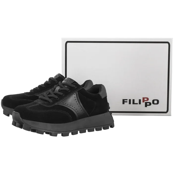 Sneakersy Filippo Czarne DP7976/26 BK – zdjęcie 6