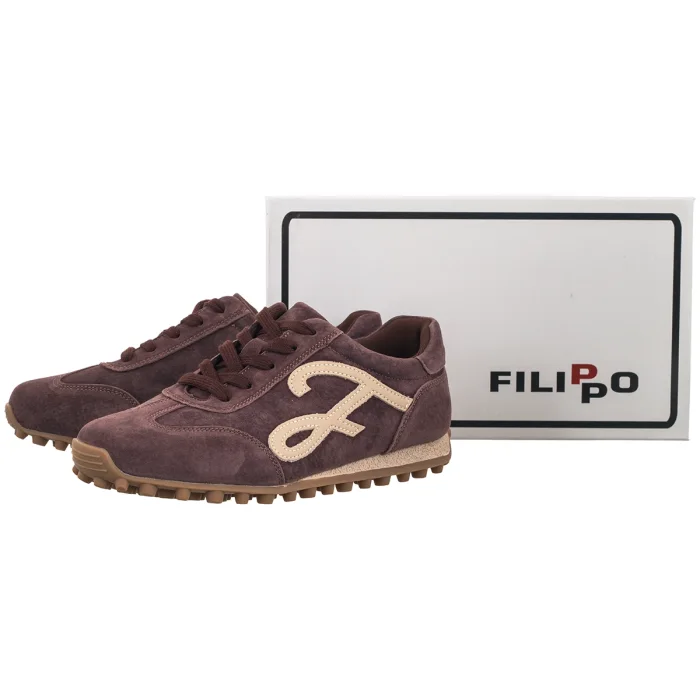 Sneakersy Filippo Ciemnobrązowe DP7961/26 D BR – zdjęcie 6