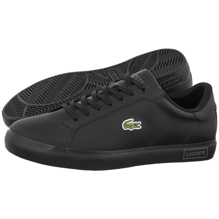 Sneakersy Lacoste Powercourt 125 2 SMA Blk/Blk Leather 749SMA008102H – zdjęcie 1