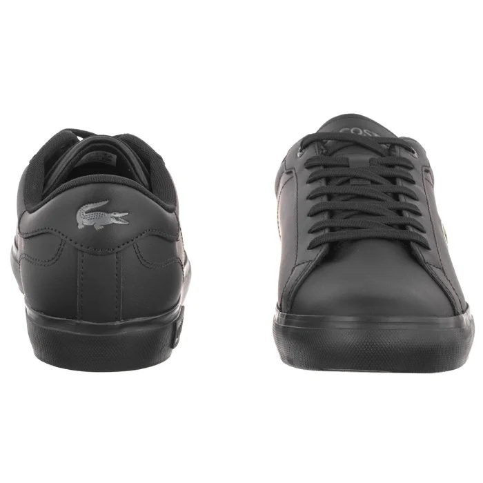 Sneakersy Lacoste Powercourt 125 2 SMA Blk/Blk Leather 749SMA008102H – zdjęcie 4